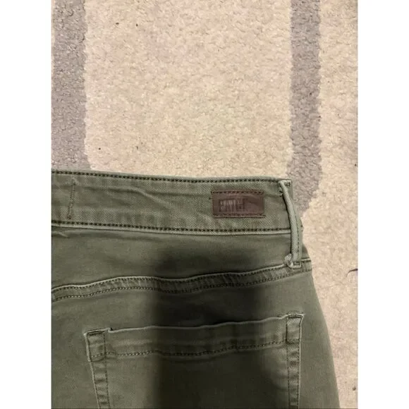 PAIGE Jolie Twill Cargo Pants in Ivy Green Size 29 - Picture 8 of 9